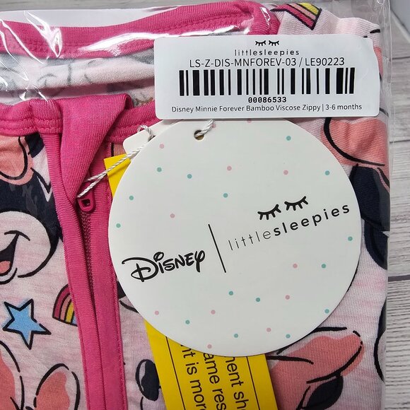 NIB Little Sleepies Disney Minnie Forever Zippy Size 3-6 months - Picture 2 of 3